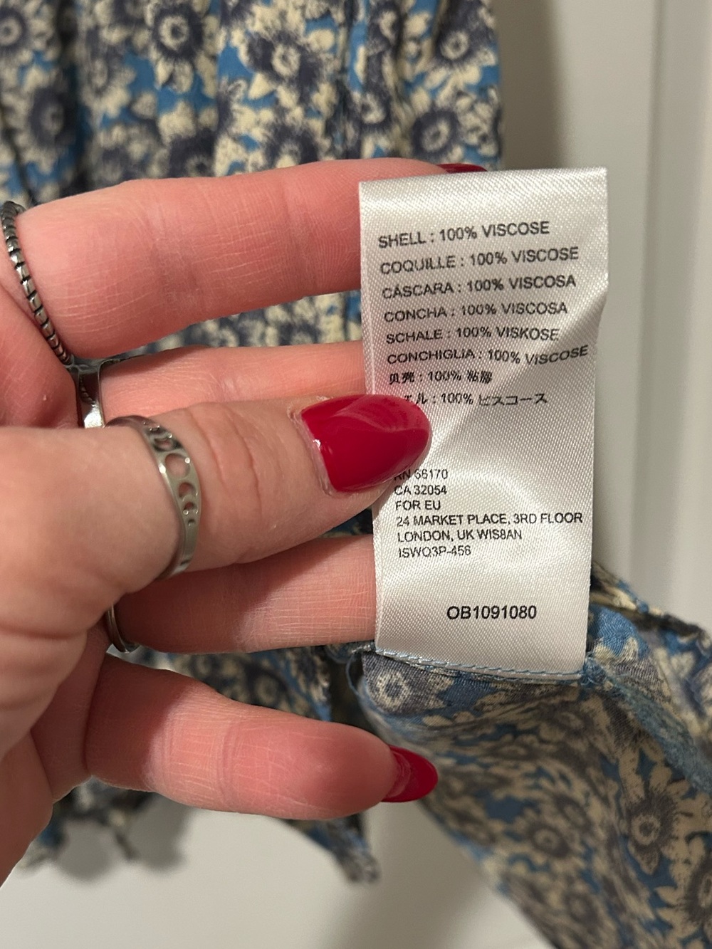 Like New Free People All Laced Up Mini Dress Blue/Ivory Floral Daisy Print - Picture 13 of 16